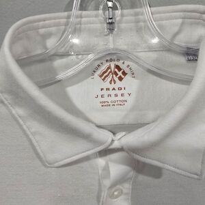 Fradi 100 Percent Cotton White Men's Polo Shirt